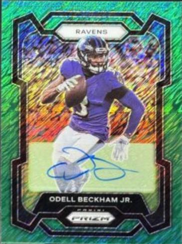 Odell Beckham Jr. [Autograph Green Shimmer] #25