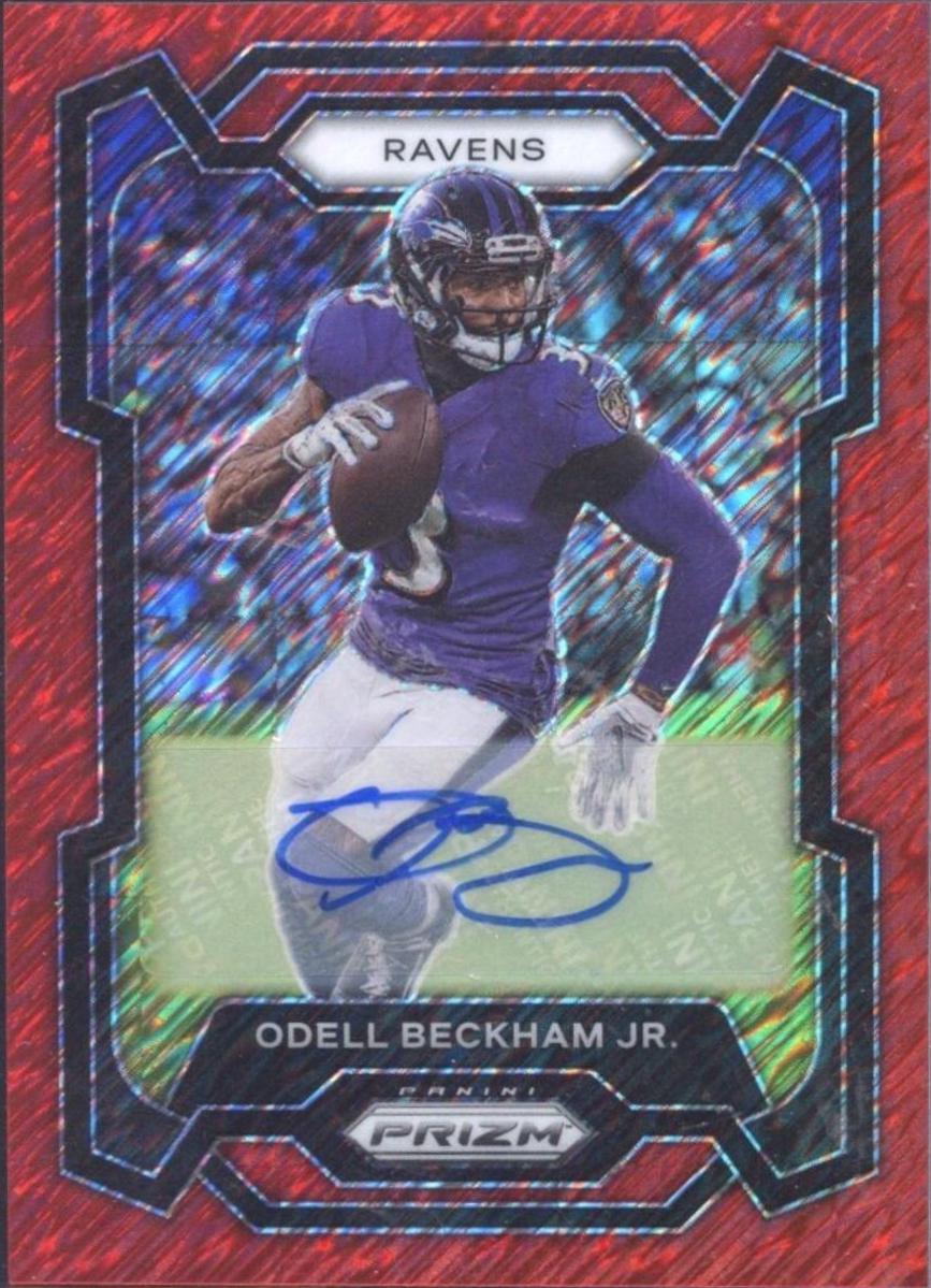 Odell Beckham Jr. [Autograph Red Shimmer] #25