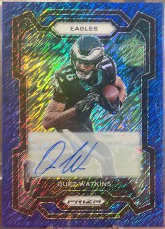 Quez Watkins [Autograph Blue Shimmer] #246