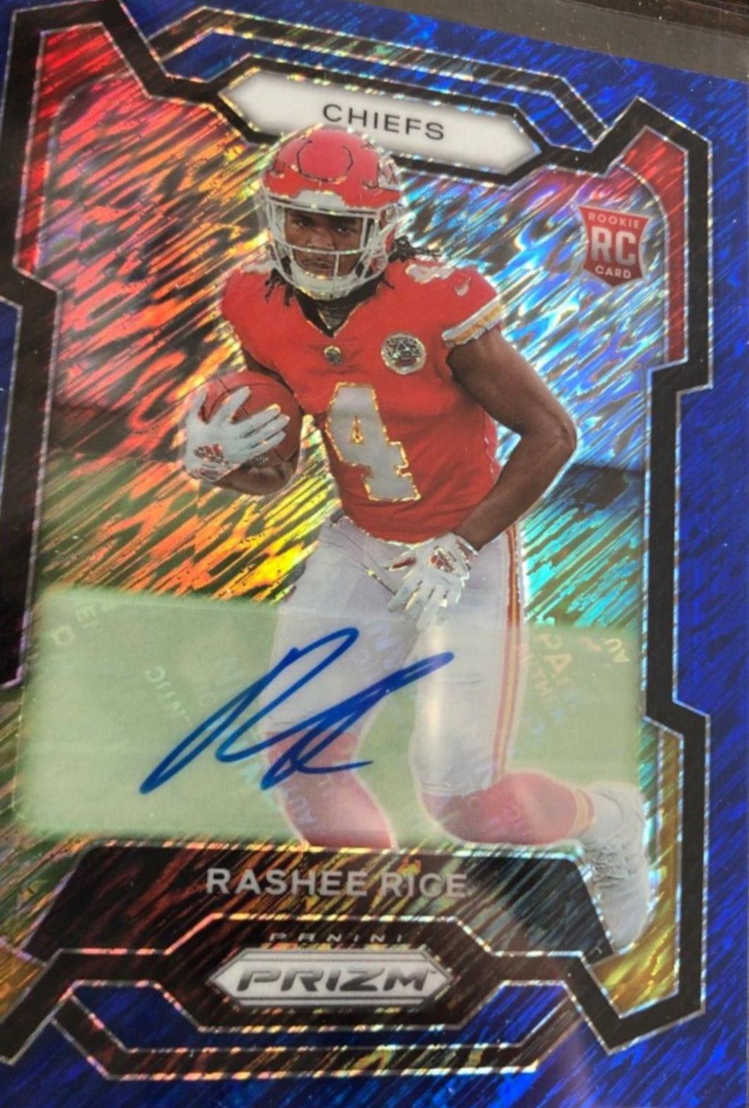 Rashee Rice [Autograph Blue Shimmer] #350