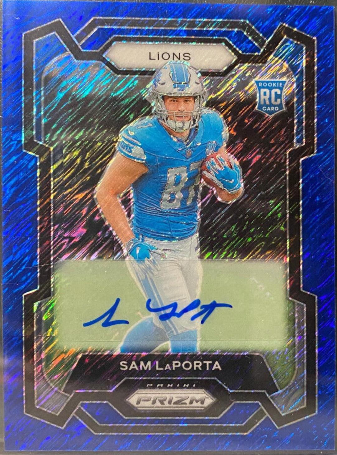Sam LaPorta [Autograph Blue Shimmer] #332