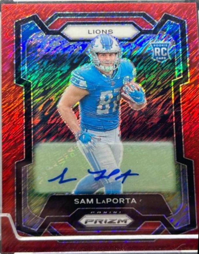 Sam LaPorta [Autograph Red Shimmer] #332