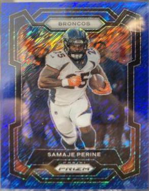 Samaje Perine [Blue Shimmer] #88