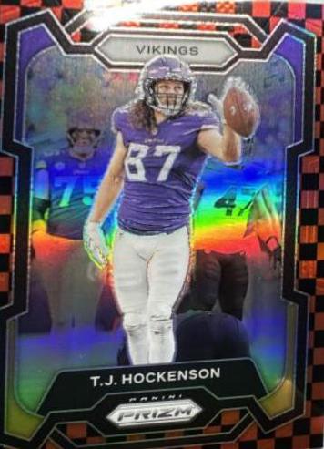 T. J. Hockenson [Black Red Checker] #198