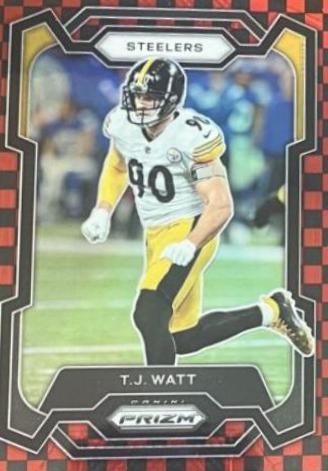T. J. Watt [Black Red Checker] #254