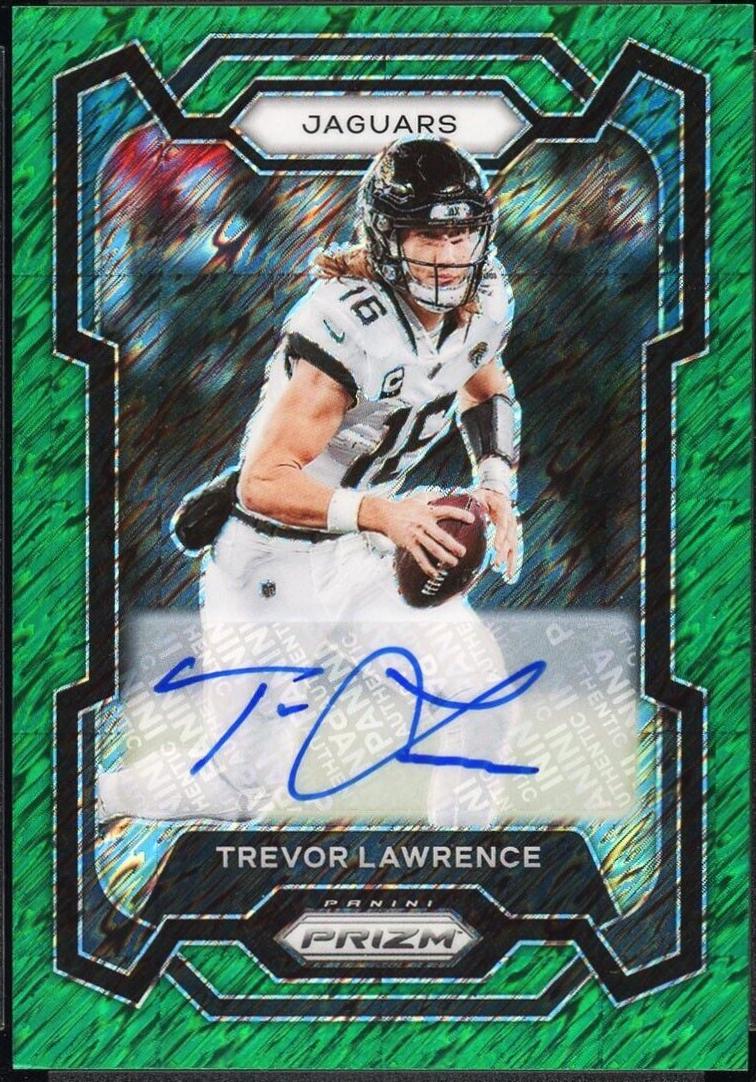 Trevor Lawrence [Autograph Green Shimmer] #139