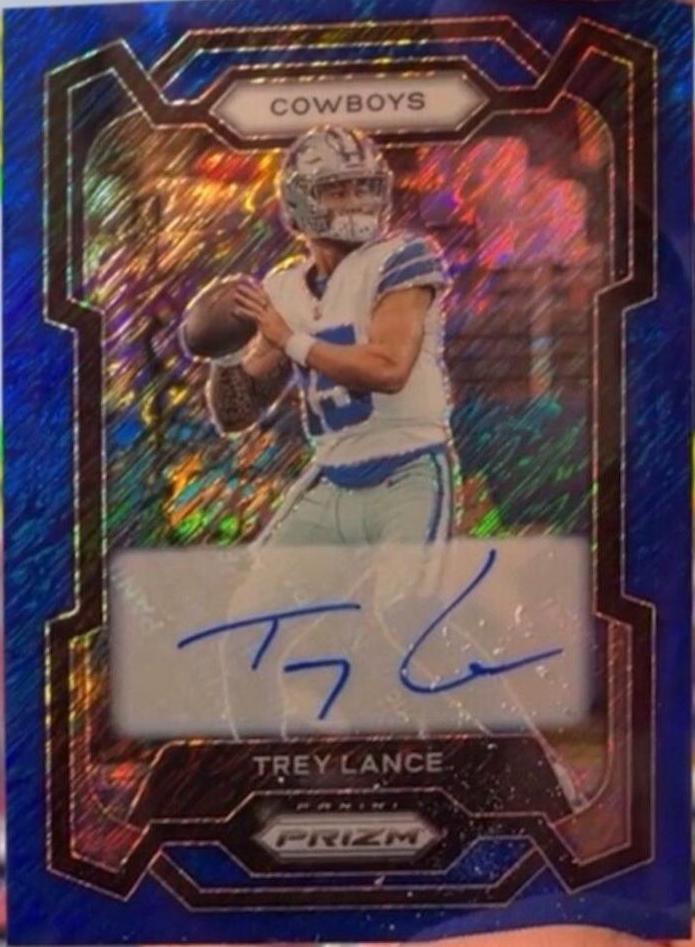 Trey Lance [Autograph Blue Shimmer] #274