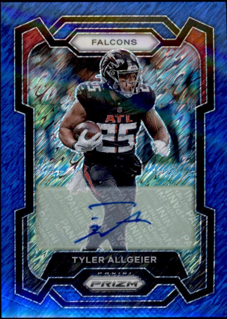 Tyler Allgeier [Autograph Blue Shimmer] #14