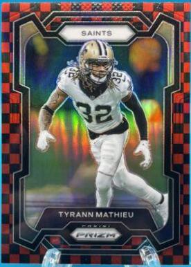 Tyrann Mathieu [Black Red Checker] #218
