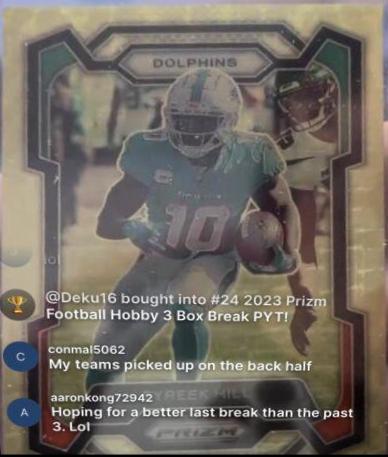 Tyreek Hill [Gold Vinyl] #187