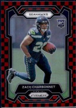 Zach Charbonnet [Black Red Checker] #392