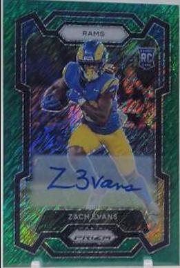 Zach Evans [Autograph Green Shimmer] #359