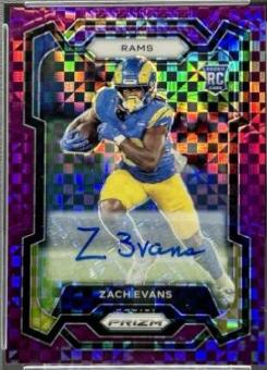 Zach Evans [Autograph Purple Power] #359