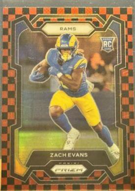 Zach Evans [Black Red Checker] #359
