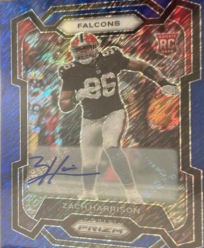 Zach Harrison [Autograph Blue Shimmer] #306