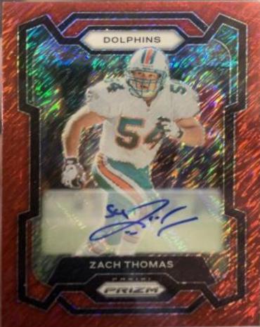 Zach Thomas [Autograph Red Shimmer] #181