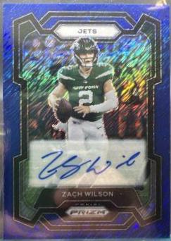 Zach Wilson [Autograph Blue Shimmer] #235