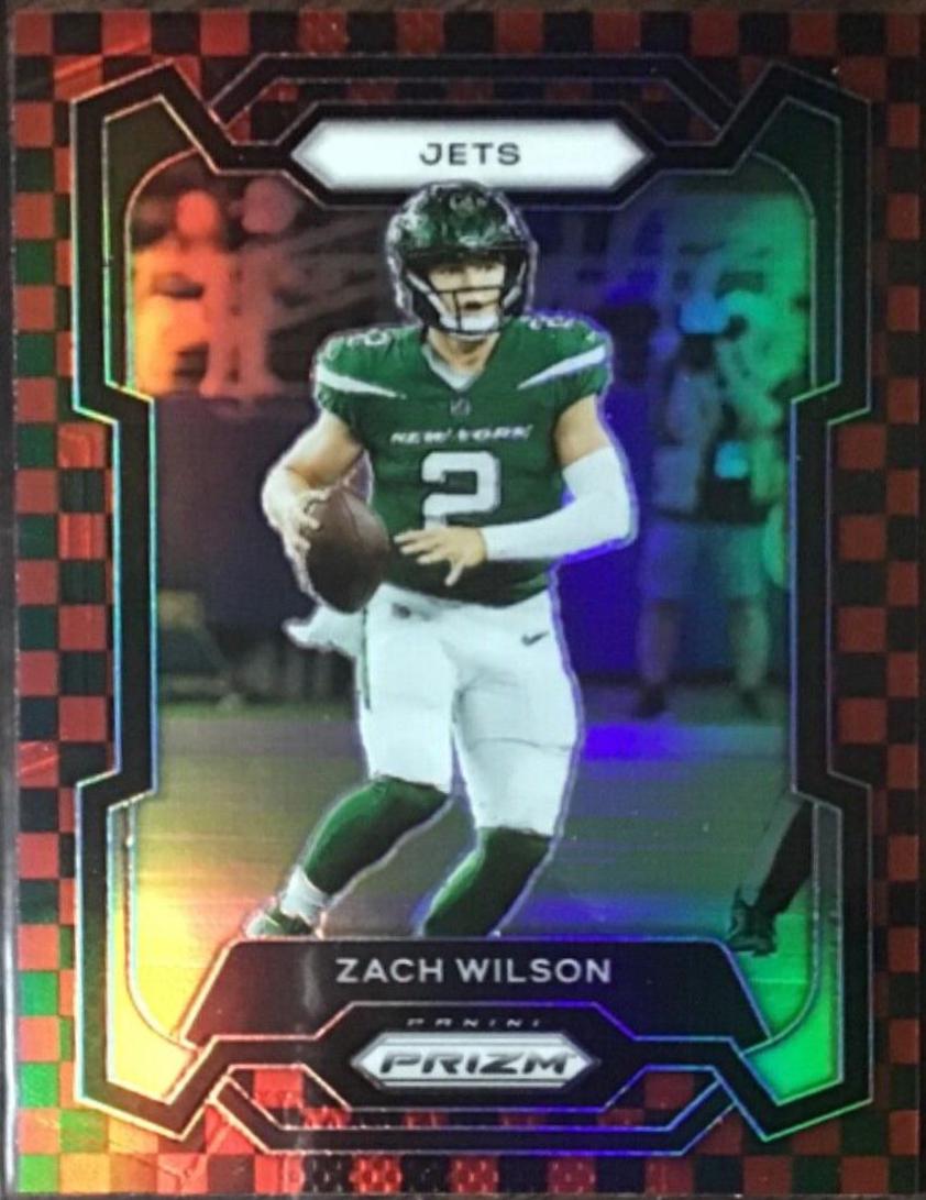 Zach Wilson [Black Red Checker] #235