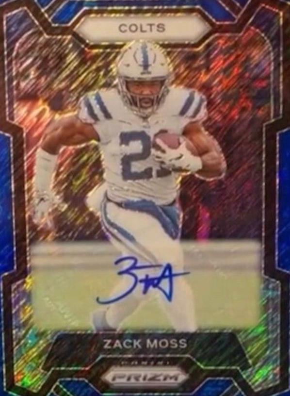 Zack Moss [Autograph Blue Shimmer] #132