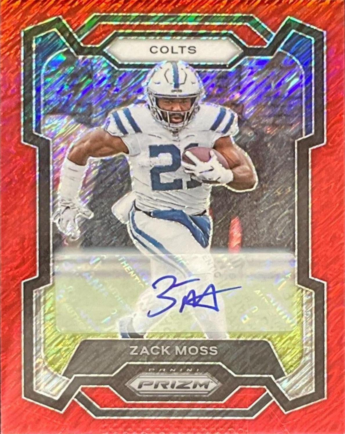 Zack Moss [Autograph Red Shimmer] #132