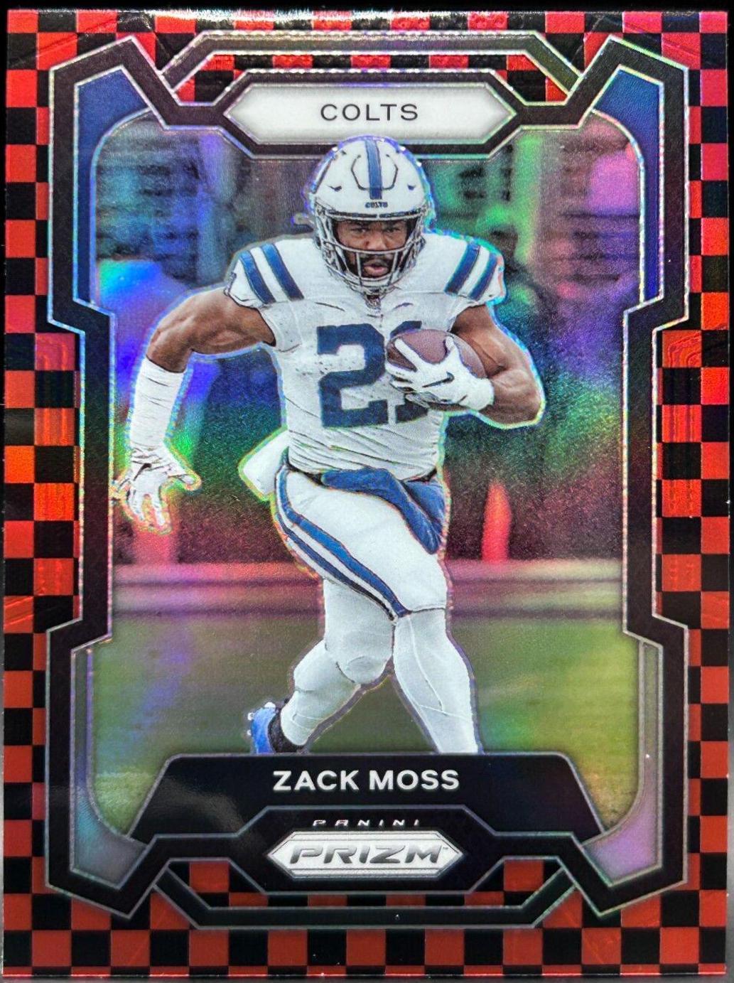 Zack Moss [Black Red Checker] #132
