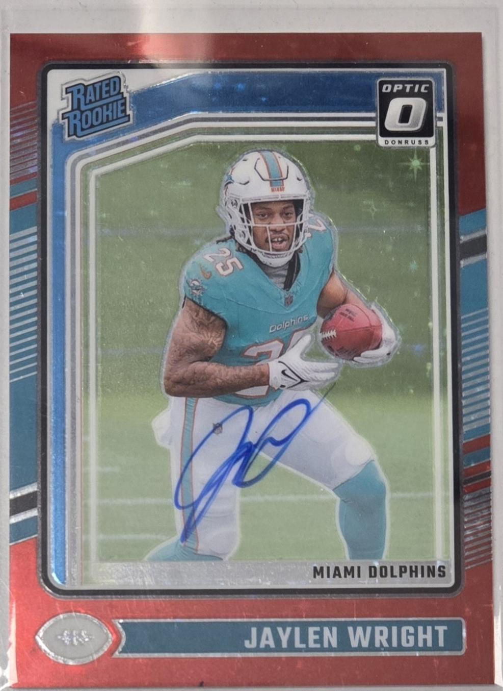 Jaylen Wright [Autograph Red Stars] #249