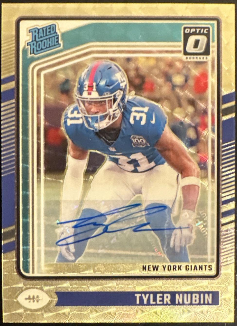 Tyler Nubin [Autograph Gold Vinyl] #296