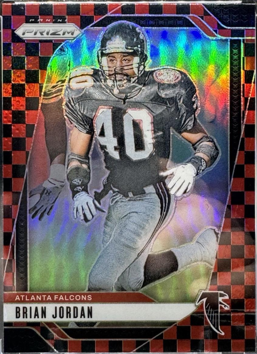 Brian Jordan [Black Red Checker] #17