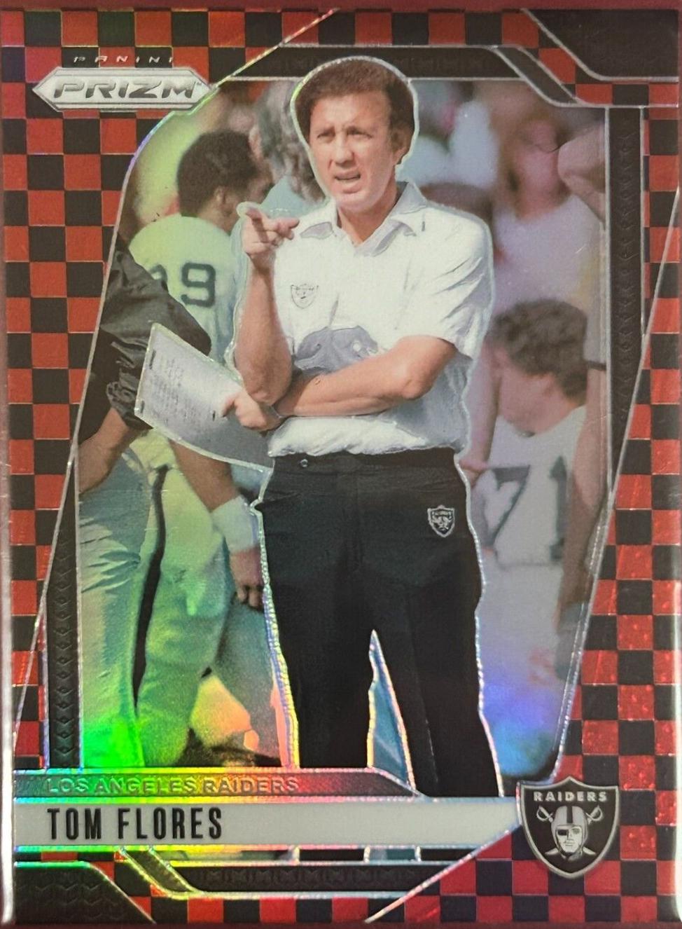 Tom Flores [Black Red Checker] #156