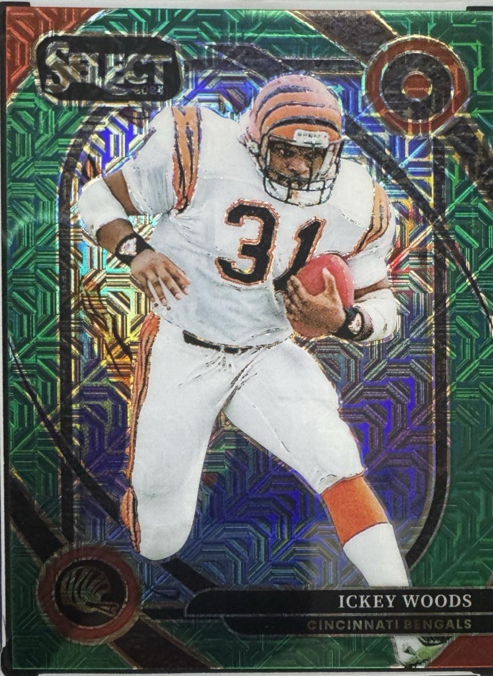 Ickey Woods [Green Prizm] #260