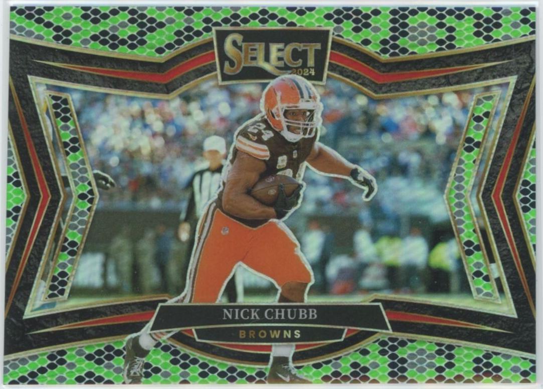 Nick Chubb [Green Black Snakeskin Prizm] #485