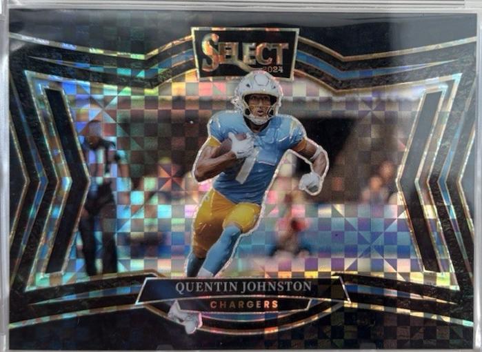 Quentin Johnston [Black Prizm] #487