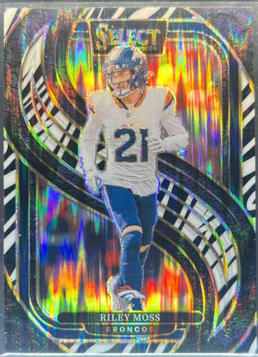 Riley Moss [Zebra Prizm Shock] #190