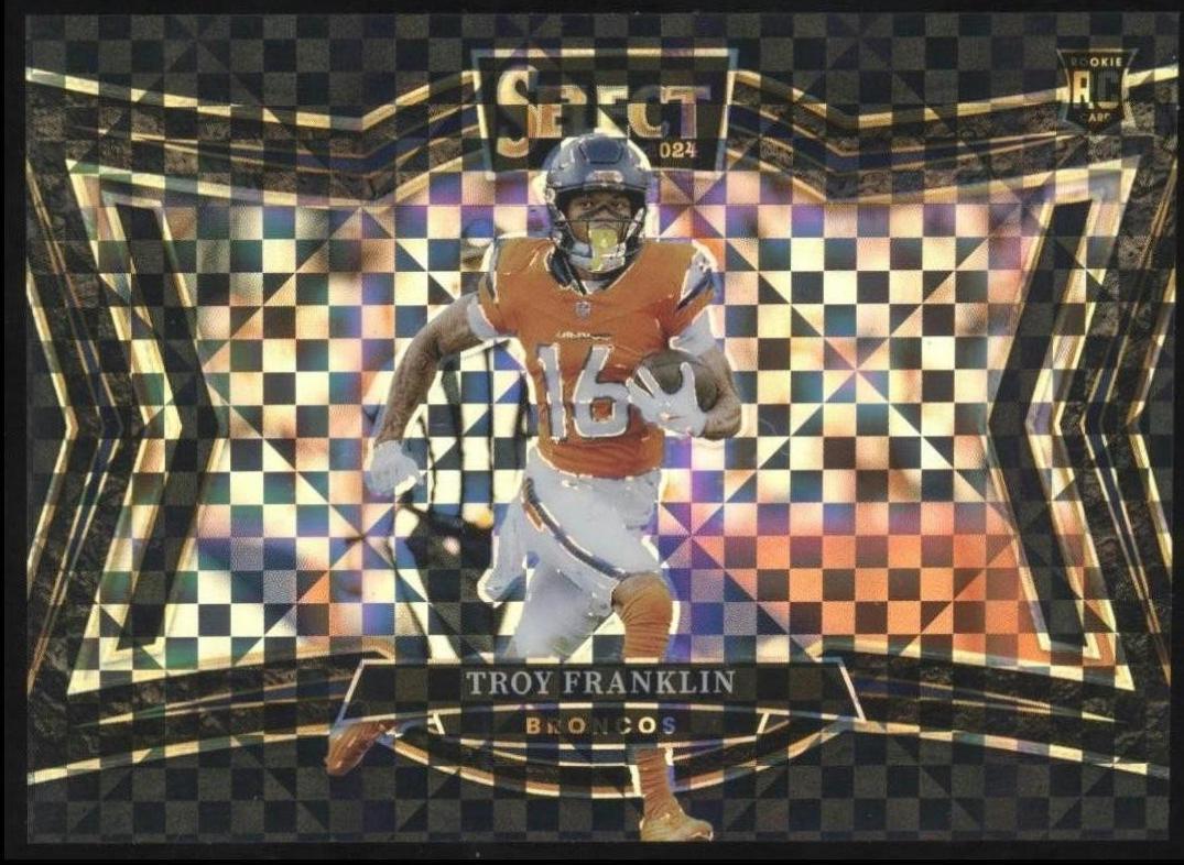 Troy Franklin [Black Prizm] #498