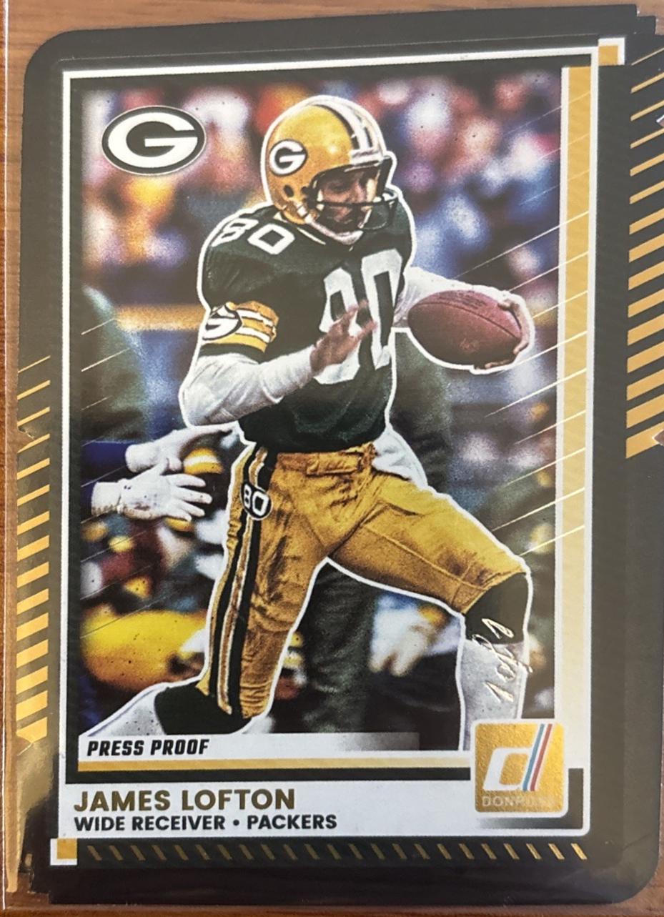 James Lofton [Press Proof Black Die-Cut] #72