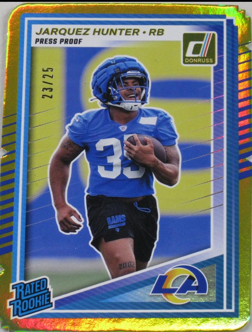 Jarquez Hunter [Press Proof Gold Die-Cut] #352
