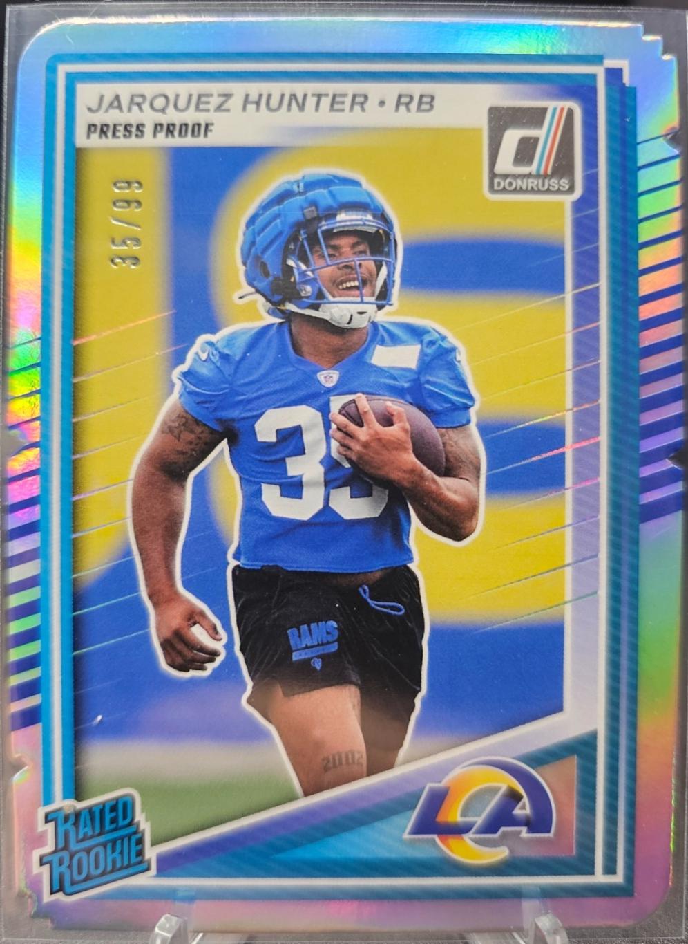 Jarquez Hunter [Press Proof Silver Die-Cut] #352
