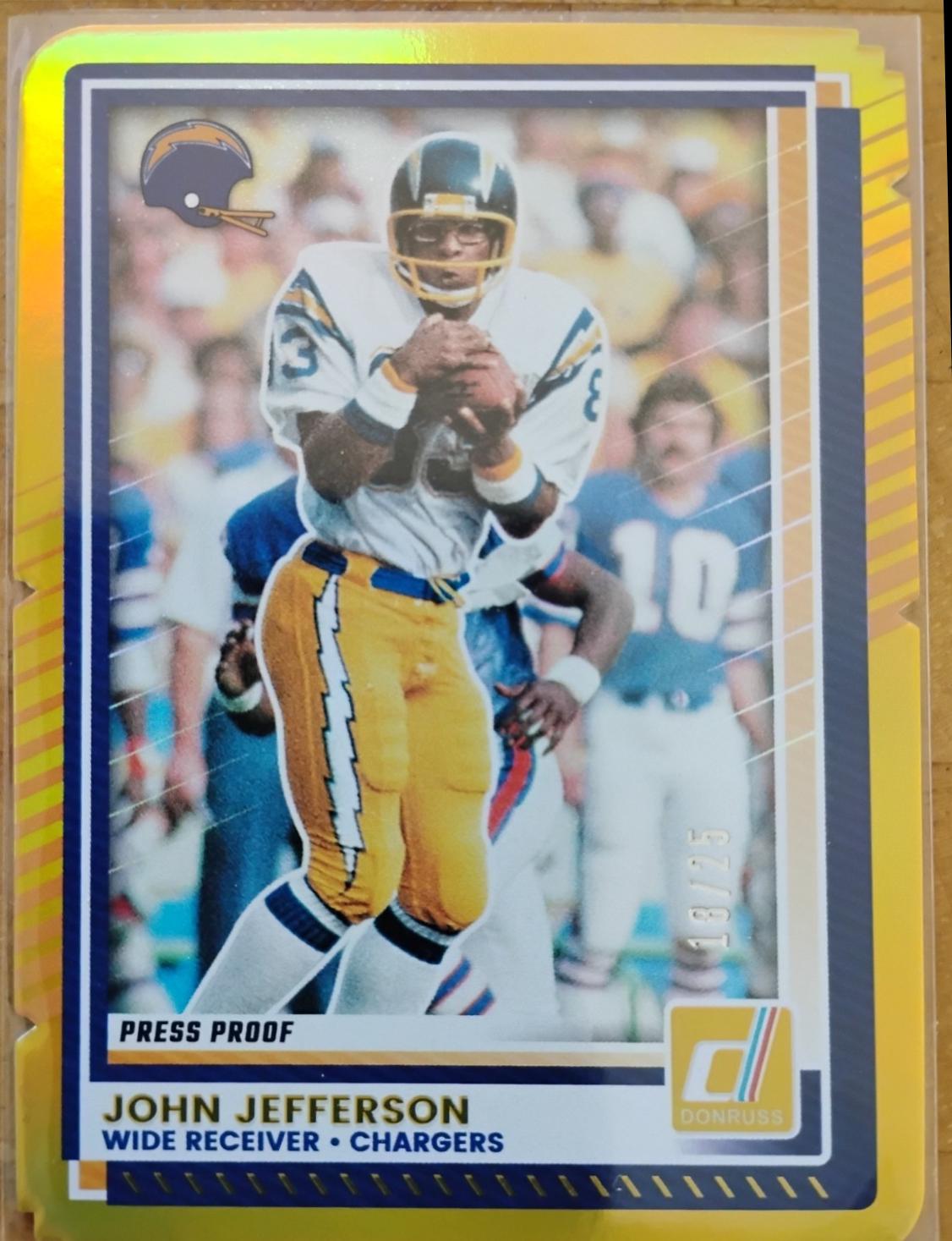 John Jefferson [Press Proof Gold Die-Cut] #218