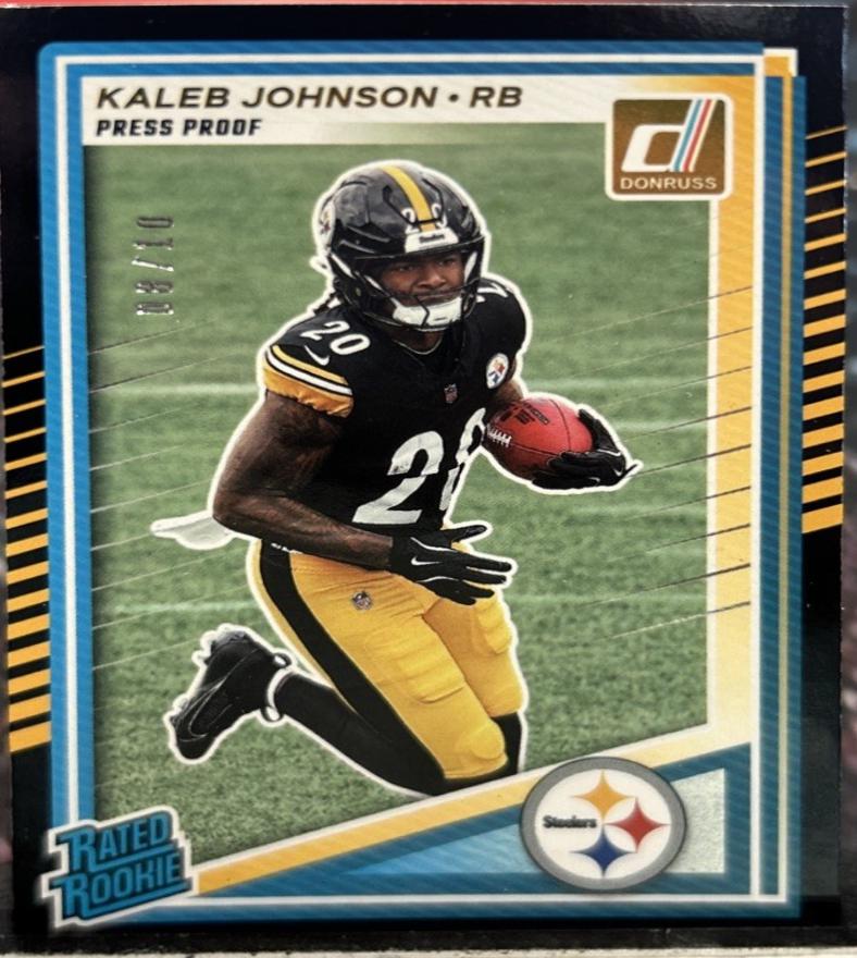 Kaleb Johnson [Press Proof Black] #322