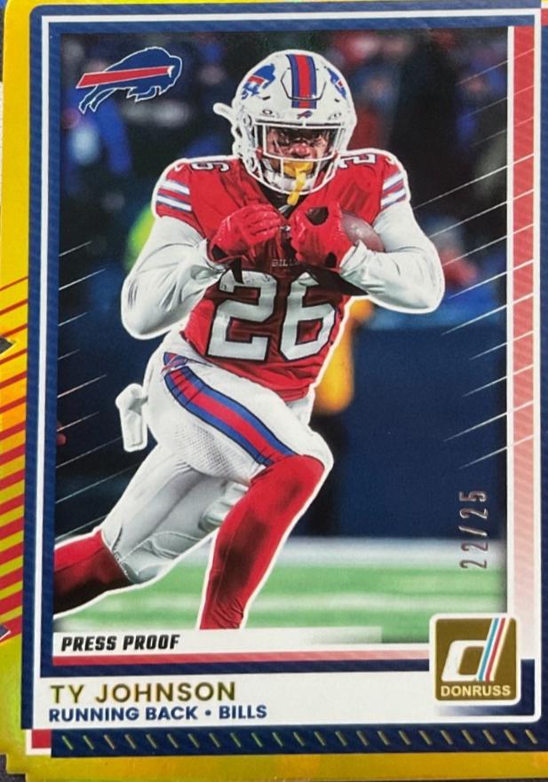 Ty Johnson [Press Proof Gold Die-Cut] #140