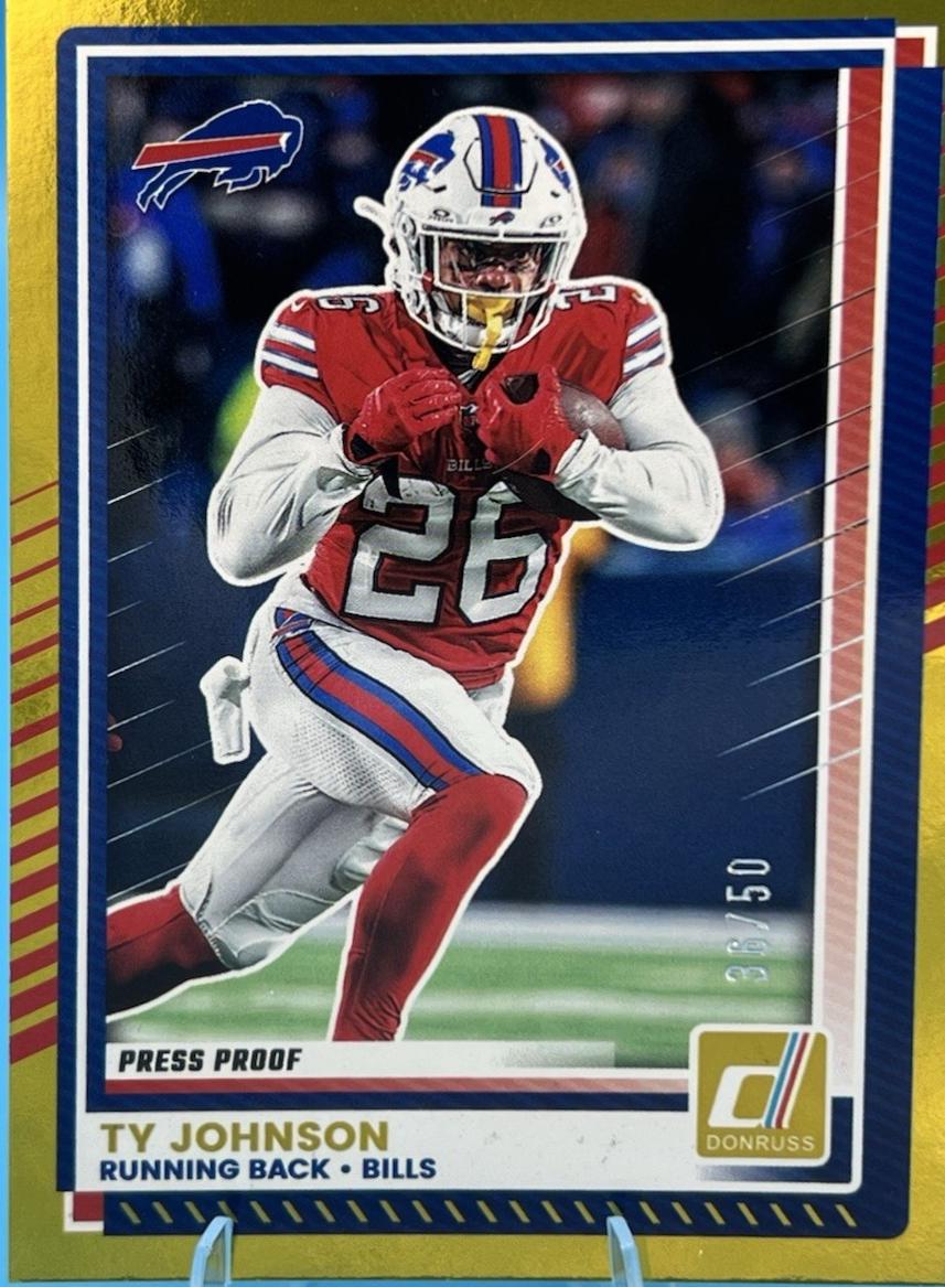 Ty Johnson [Press Proof Gold] #140