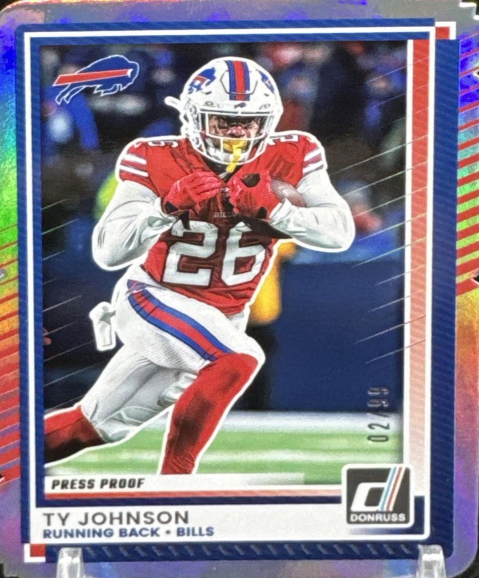 Ty Johnson [Press Proof Silver Die-Cut] #140