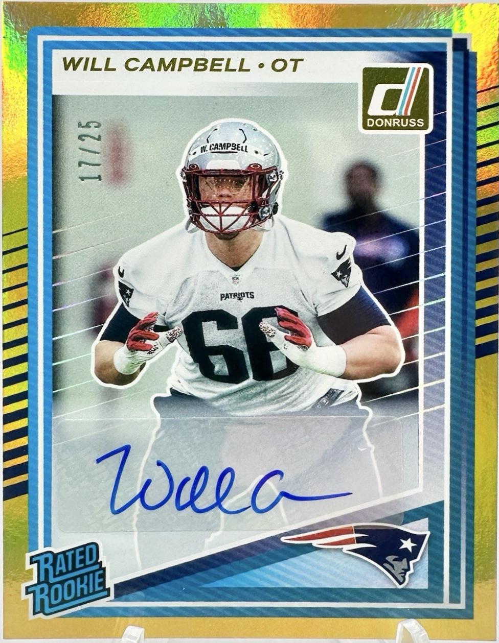 Will Campbell [Gold Autograph] #345