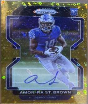 Amon Ra St. Brown [Autograph Gold Prizm] #358