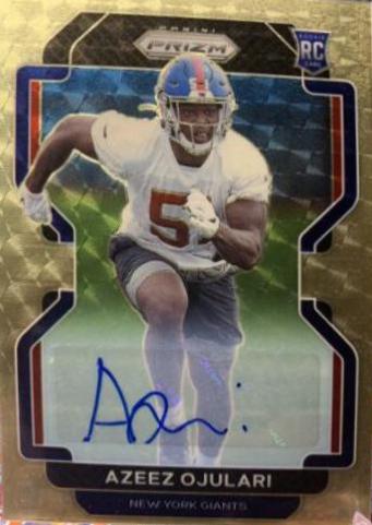 Azeez Ojulari [Autograph Gold Vinyl Prizm] #386