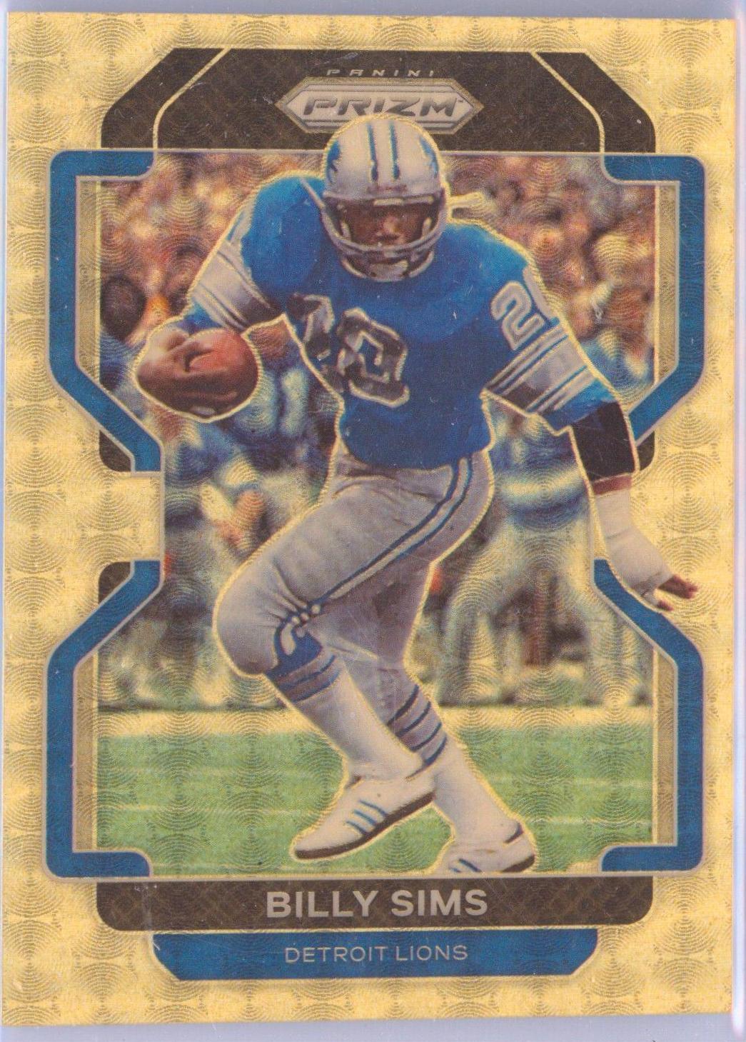 Billy Sims [Gold Vinyl Prizm] #154
