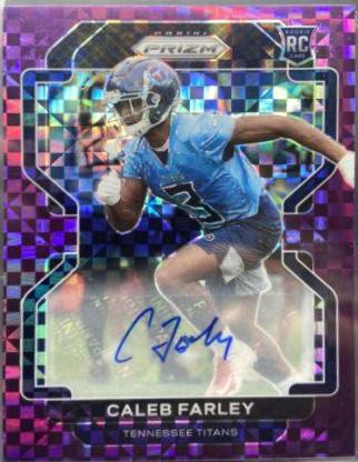 Caleb Farley [Autograph Purple Power Prizm] #375