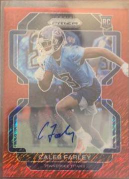 Caleb Farley [Autograph Red Shimmer] #375