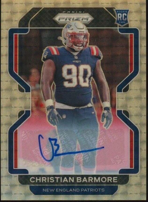 Christian Barmore [Autograph Gold Vinyl Prizm] #388