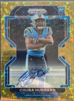 Chuba Hubbard [Autograph Gold Prizm] #355